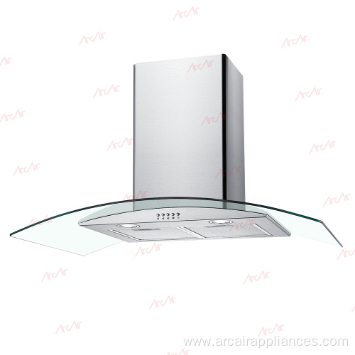 Curved glass Cooker Hood 506B 70/90cm